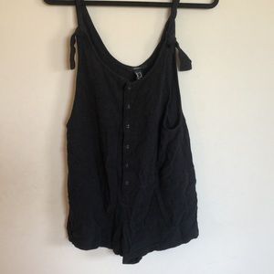 Forever21 linen overall romper